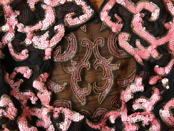 Antique Pink Sequin Crop Top - image 6