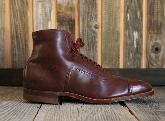 1910s Hi-Top Oxford Shoes . Edwardian Footwear