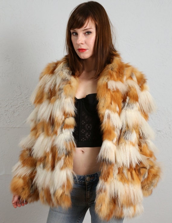 SALE Lambs Wool & Fox Fur Coat - image 3