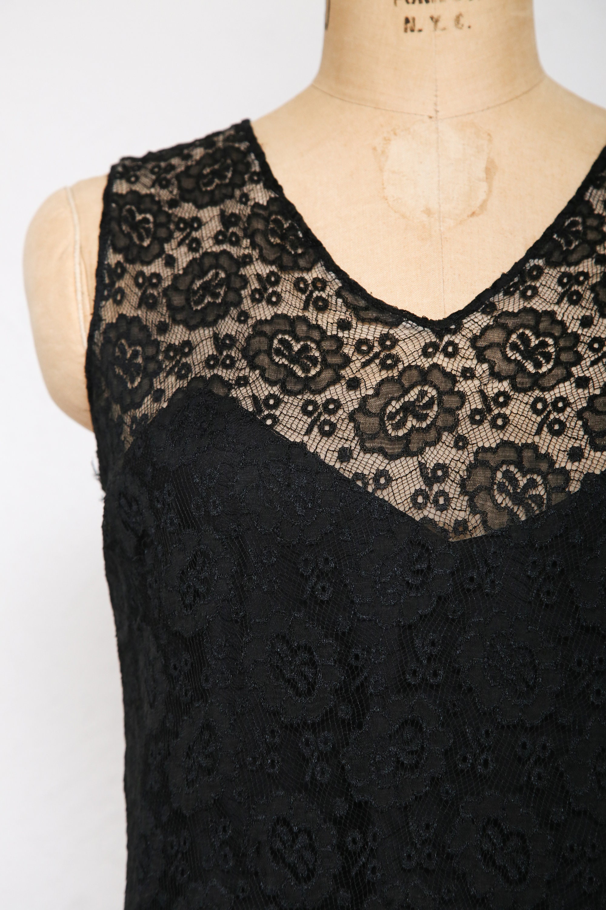 1920s Lace Flapper Dress | Etsy