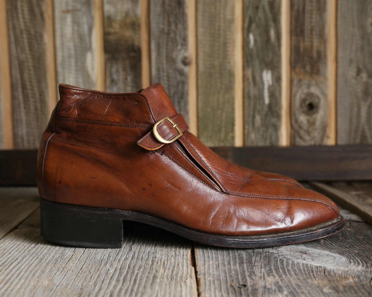 SALE Florsheim Shoes . Ankle High Beetle Boot in Brown - Etsy