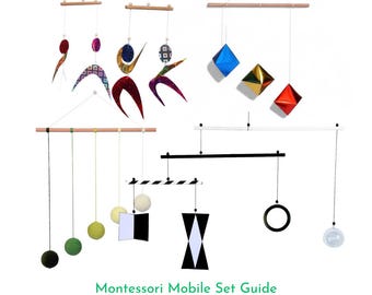 Montessori Mobile Set Guide and Templates (Digital Item) Not physical Item
