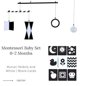 Montessori Baby Set, 0-2 Months Set, Newborn Montessori Sets, Newborn Gift, Montessori Baby