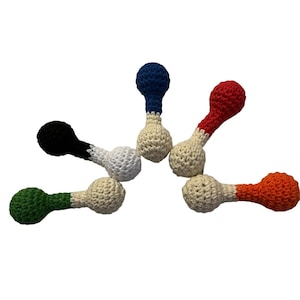 Colorful Baby Rattle, Crochet Rattle, Montessori Products for baby, Montessori Sensory Play, Black and White Rattle,