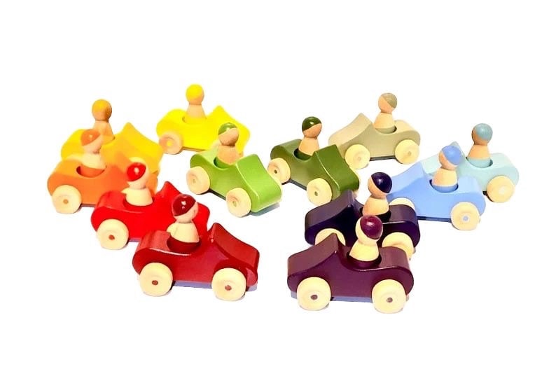 Kidocoo Wooden Car With Pegs main image 1