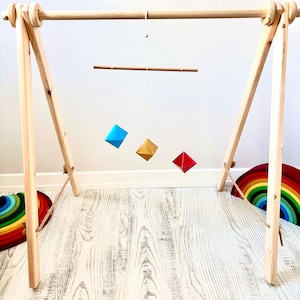 Montessori Octahedron Mobile, Baby Gift, Newborn Montessori, Educational Toy