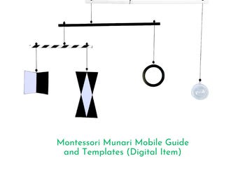 Montessori Munari Mobile Guide and Templates (Digital Item)