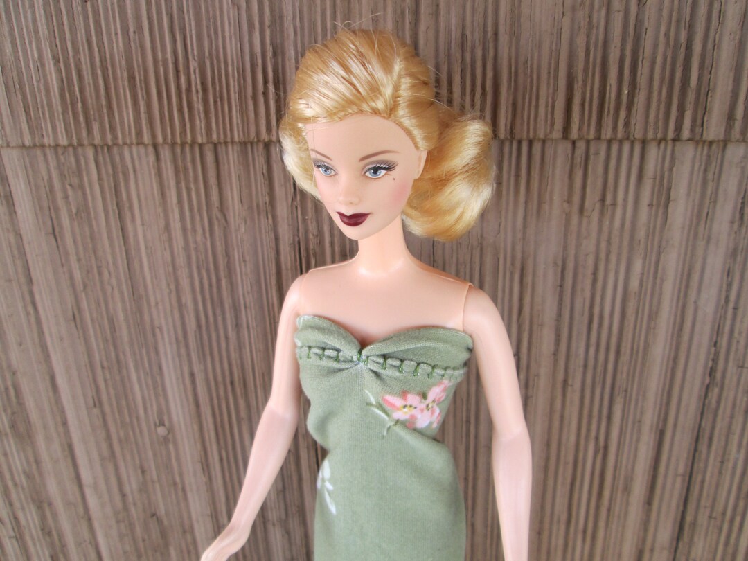 Handmade Barbie or Curvy Barbie Doll Dress Green Evening Etsy