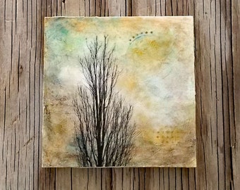 growth - tree mixed media art - tremundo