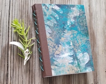 indigo grows - fern nature art print hardbound journal