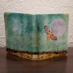 hawk spirit lunar night full moon handmade dream gratitude journal image 6