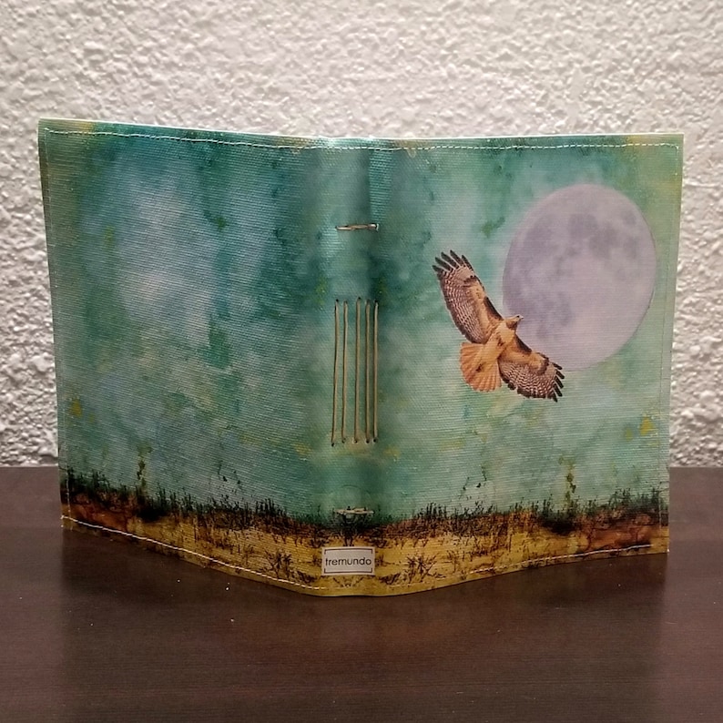 hawk spirit lunar night full moon handmade dream gratitude journal image 6