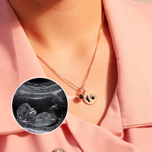 Personalized Miscarriage Keepsake｜Initials Projection Necklaces｜Child Loss Remembrance｜Miscarriage Necklaces｜Miscarriage Remembrance