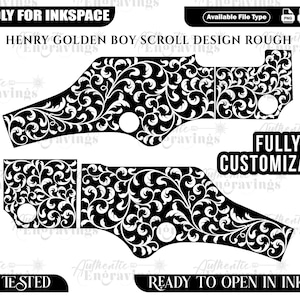 Henry Golden Boy Scroll Design, Laser Cut File (SVG, Ai, Png, Dxf)