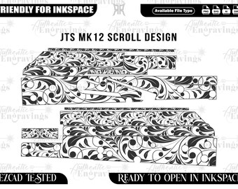 JTS Mk12AK Scroll Design, Laser Cut File (SVG, Ai, Dxf)
