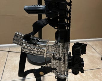 AR15 Scroll Design, Laser Cut Vector (Digital Download)