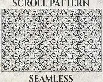 Seamless Scroll Design Bundle Svg art,laserdesign,lasermarking,fiberlaser,metalart