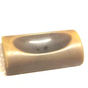 Botones vintage - lote de 1 botón de celuloide marrón de buena calidad, 32 mm (dec 690 22)