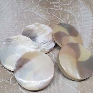 New Buttons, High Quality - 5 New acrylic 7/8&quot; pastel pinwheel design, org. 8.00 each retail  (aug 601 22 )