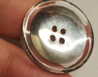 Lot De 7 Boutons Vintage Marron Travaillés - 2,7 Cm - Réf 552 - Occasion - Origine France