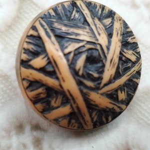 Vintage Knöpfe - Lot von 1 großen 1 "25,5 mm, frühe Kunststoff Mid Century Modern (okt 434 21)