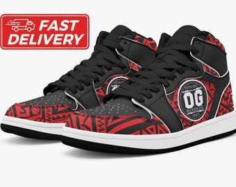 The Bloodline Wrestling Inspired Sneakers Gift For Wrestling Fans Idea For OTC Yeet Mens Sneakers Wrestling Gift For OG Bloodline Yeet Fans