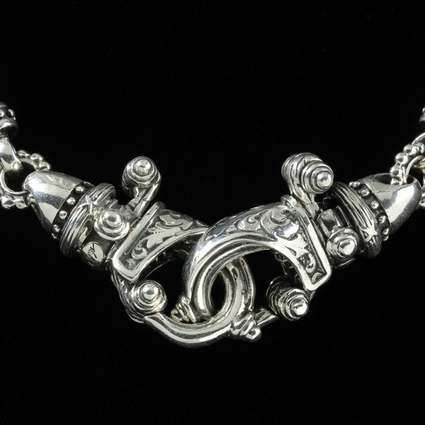 Hook to Hook Necklace, B.C. Silver Collection     6154S