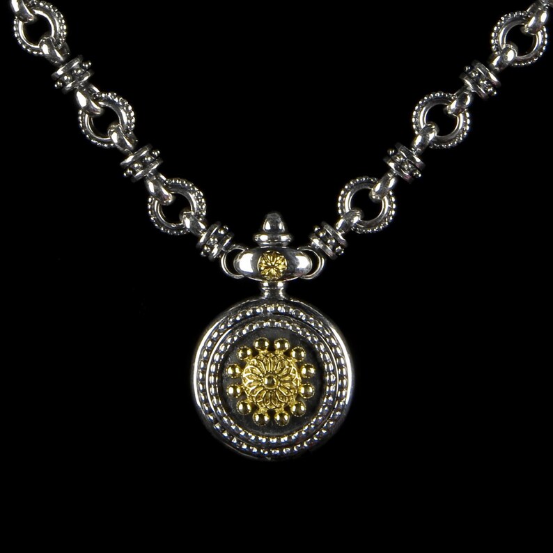 Sundial Necklace B.C. Silver Collection 6101SG Etsy