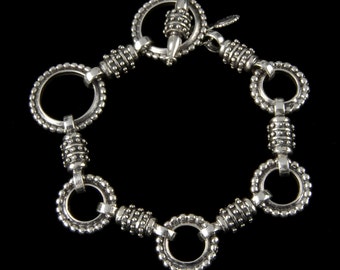 Zeus Toggle Bracelet, B.C. Silver Collection         6210S