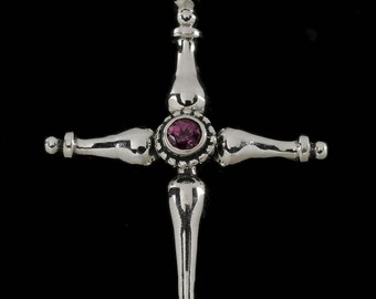 Toggle Cross with Gemstone  6463SXR