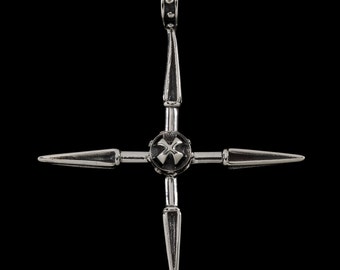 Spike Cross Pendant, B.C. Silver Collection    6409S