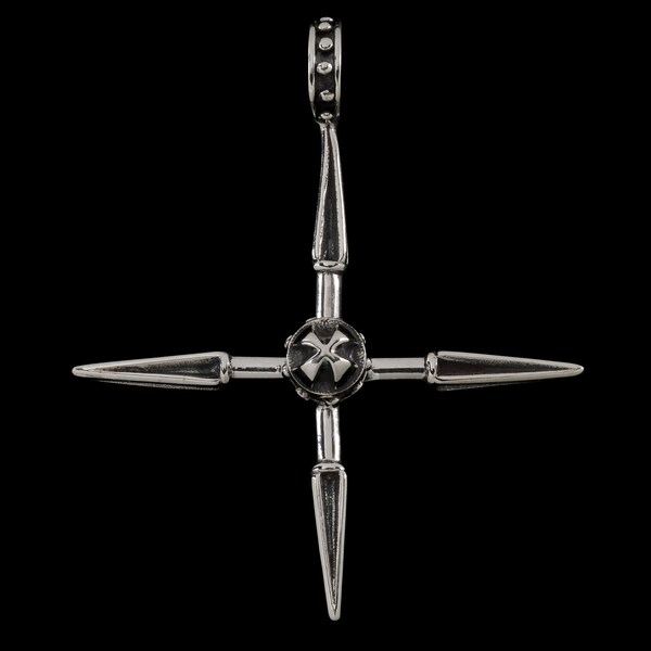 Spike Cross Pendant, B.C. Silver Collection    6409S