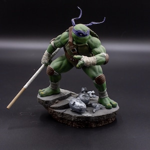 Donatello - Hand Painted | Ninja Turtles Collectible | Handmade Donatello Statue | Teenage Mutant Ninja Turtles Gift | Unique Decor