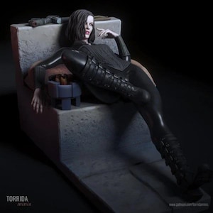 Selene - High Detail Multi Part Resin Kit - Femme Fatale Fantasy- Resin 3D Printed Figure - by Torrida Minis