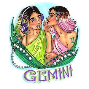 Gemini - Original Illustration Giclée Print