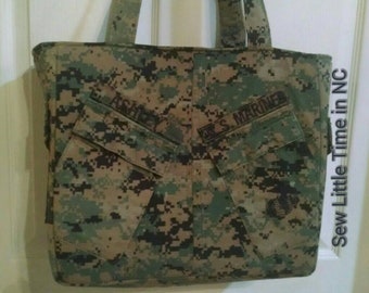 Handmade Air Force Diaper Bag unisex design your choice colors words custom