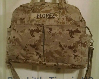 USMC MARPAT Desert Camouflage Diaper Bag, made by USMC Official Hobbyist, License #23078