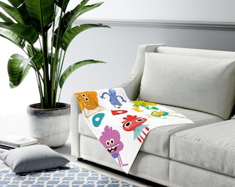 Super Simple Songs Baby Swaddle Blanket, Noodle and Pals Custom Blanket