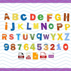 Alfabetpakket supereenvoudige liedjes: lettertype-, png- en drukklare bestanden | Direct downloaden