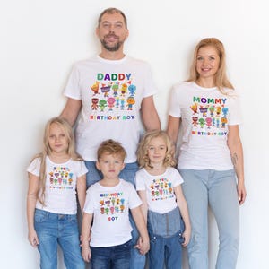 Chansons super simples anniversaire chemises PNG SVG, chemises familiales assorties, lots pour chemises, fête d'anniversaire pour tout-petits et enfants, téléchargement numérique