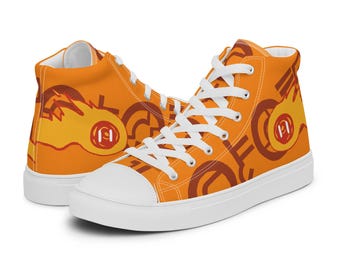 Orange Wisp Sneakers