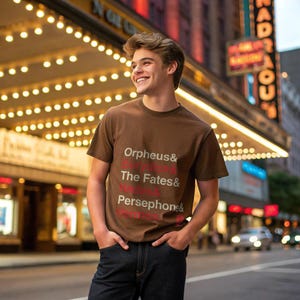 Hadestown Broadway Musical Names List Tee, Broadway gift, Musical Theater Gift, Broadway Fan Gift, Broadway Actor Shirt, theatre gif