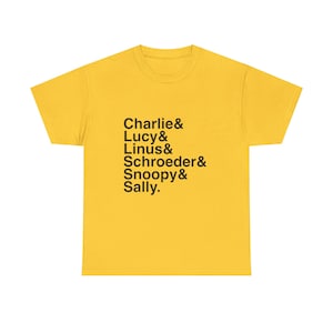 You're a Good Man, Charlie Brown T-Shirt - Snoopy, Lucy Names List Tee | Peanuts Broadway Musical Gift, Happiness Fan