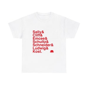 Cabaret Broadway Musical Names List Tee, Broadway gift, Musical Theater Gift, Broadway Fan Gift, Broadway Actor Shirt, Theatret