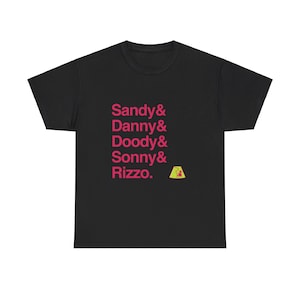 Grease Broadway Musical Names List Tee, Broadway gift, Musical Theater Gift, Broadway Fan Gift, Broadway Actor Shirt, Theatre gift