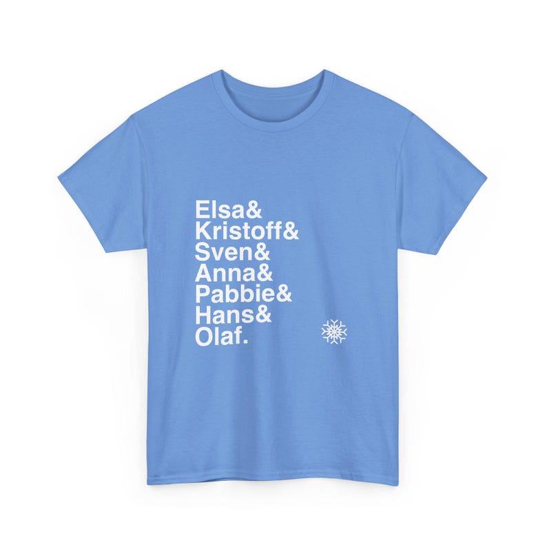 Frozen T-shirt - T-shirt met namenlijst Elsa, Anna, Olaf | Let It Go Disney Broadway muzikaal cadeau, sneeuwpopfan afbeelding 10
