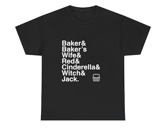 Into the Woods T-shirt - Sondheim-T-shirt met namenlijst | Baker, Assepoester, Little Red, Broadway Musical Gift, No One Is Alone