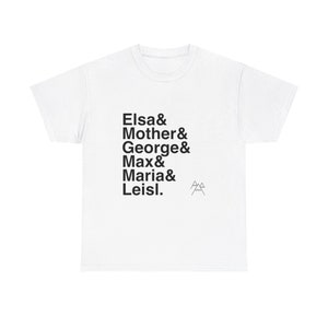 The Sound of Music Broadway Musical Names List Tee, Broadway gift, Broadway Musical, Musical Theater Gift, Broadway Fan Gift, Actor Shirt