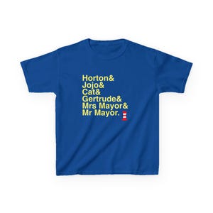 KIDS Seussical T-Shirt - Cat in the Hat, Horton Names List Tee | Dr. Seuss Broadway Musical Gift, Thinker Fan