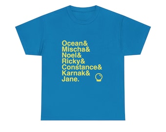 Ride the Cyclone T-shirt - Ocean, Mischa, Karnak Names List T-shirt | Muzikaal cadeau Broadway, fan achtbaankoor